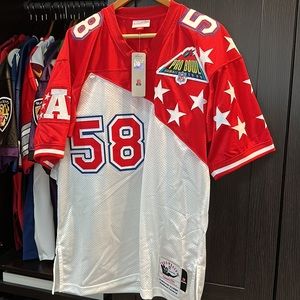 Derrick Thomas AFC Mitchell & Ness 1995 Pro Bowl Authentic Jersey - White/Red